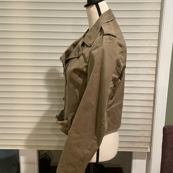 Schott NYC Perfecto Brand Waxed Canvas Moto Jacket- Size L - Picture 2 of 6